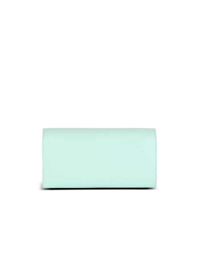 Balmain Small Leather Goods Women Calfskin BBuzz Wallet Blue