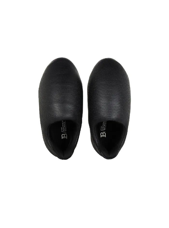 Balmain Sneakers Men BCloud Sneakers In Embossed Leather Black