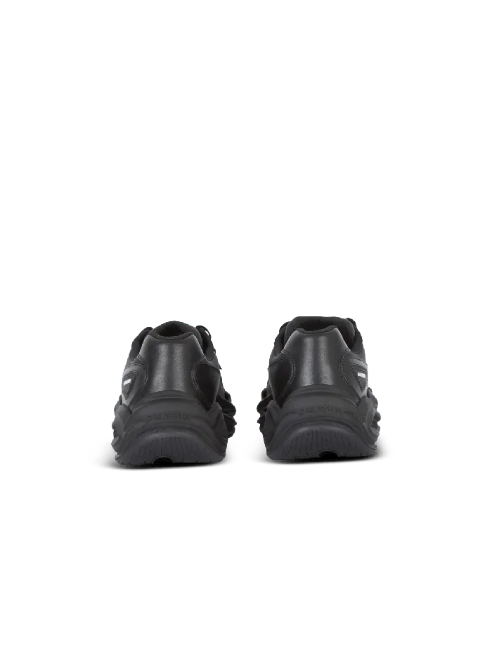 Balmain Sneakers Men RunRow Leather Sneakers Black