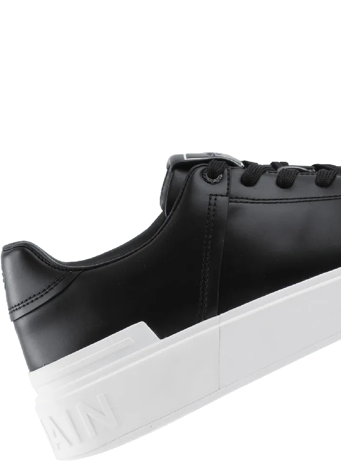 Balmain Sneakers Women BCourt Trainers In Calfskin Black