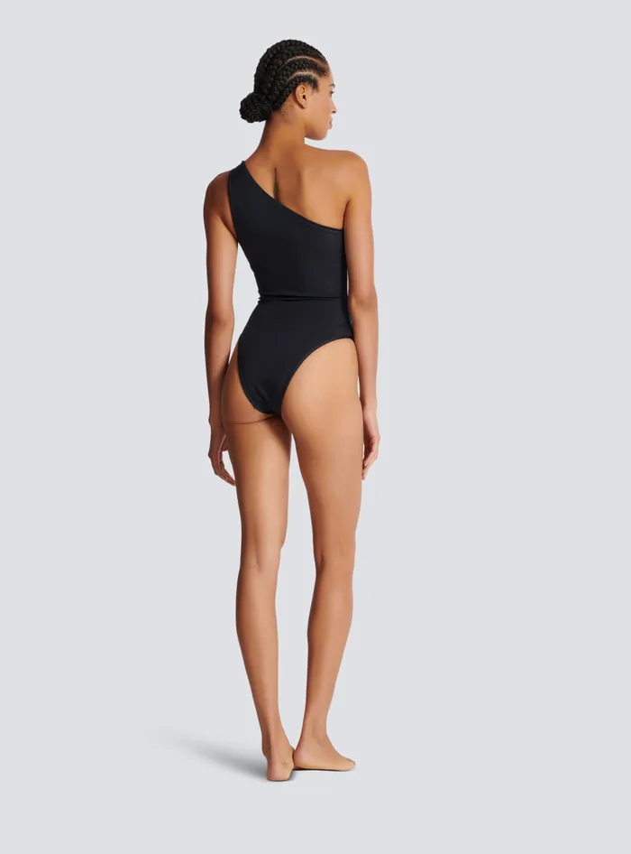 Balmain Swimwear Women Asymmetric Swimsuit White