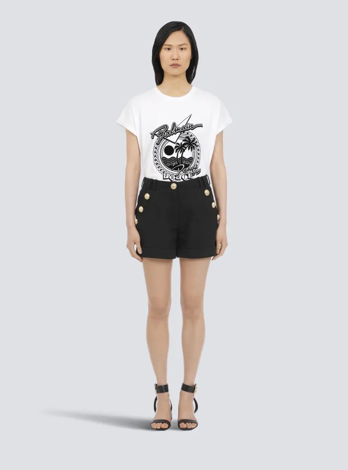 Balmain Trousers And Shorts Women Cotton Lowrise Shorts Black Balmain Trousers And Shorts Women Cotton Lowrise Shorts Black