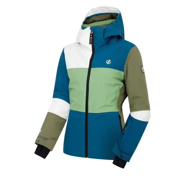 Banded Ski Jacket Moroccan Blue Green Women Dare 2b Ski Jackets