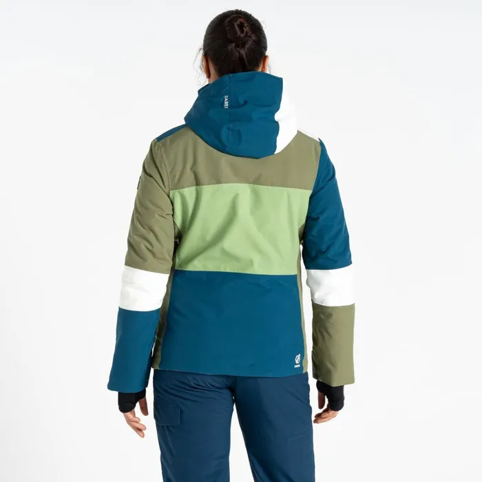 Banded Ski Jacket Moroccan Blue Green Women Dare 2b Ski Jackets