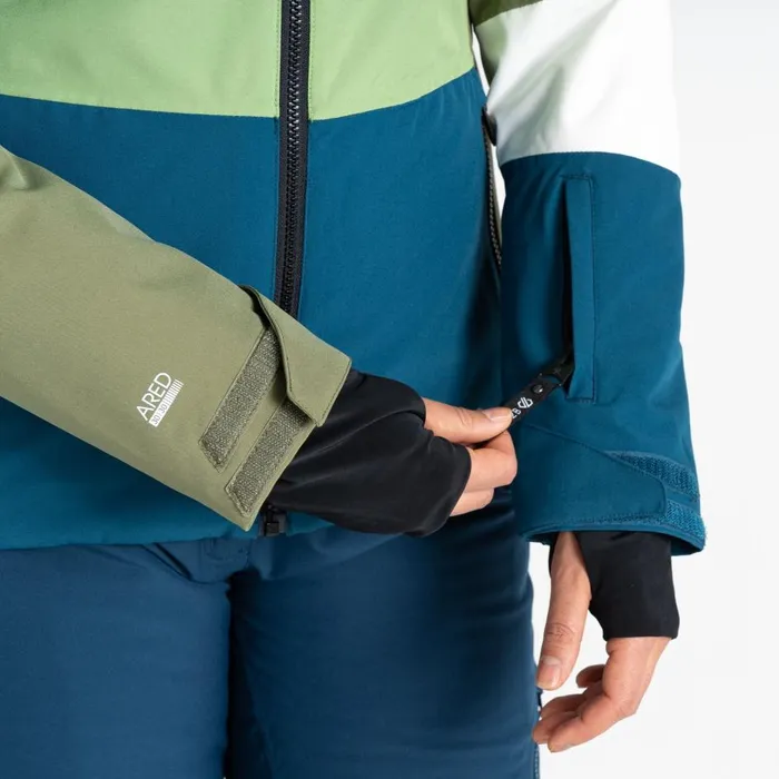 Banded Ski Jacket Moroccan Blue Green Women Dare 2b Ski Jackets
