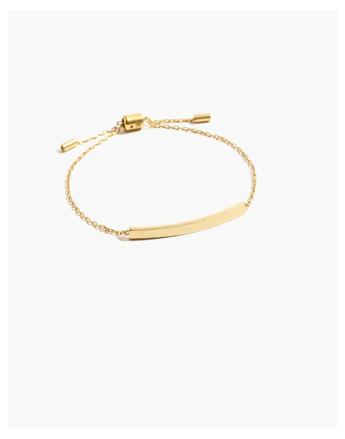 Bar Chain Bracelet Vintage Gold Women Madewell Bracelets