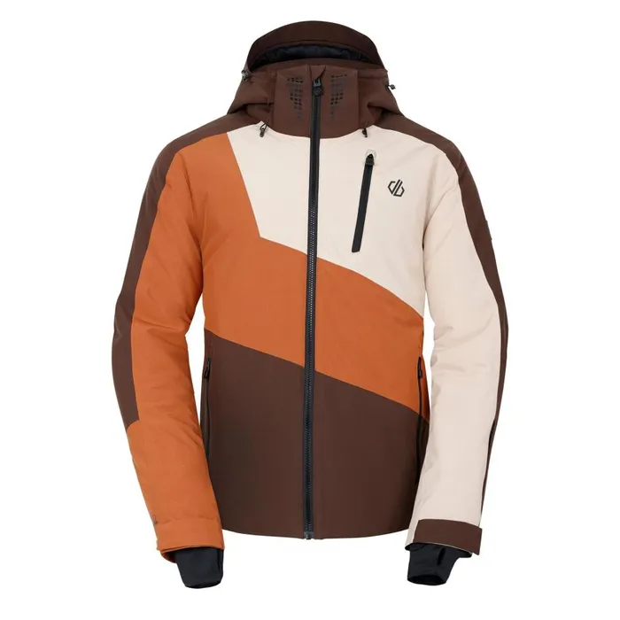 Baseplate II Ski Jacket Mocha Brown Orange Men Dare 2b Ski Jackets