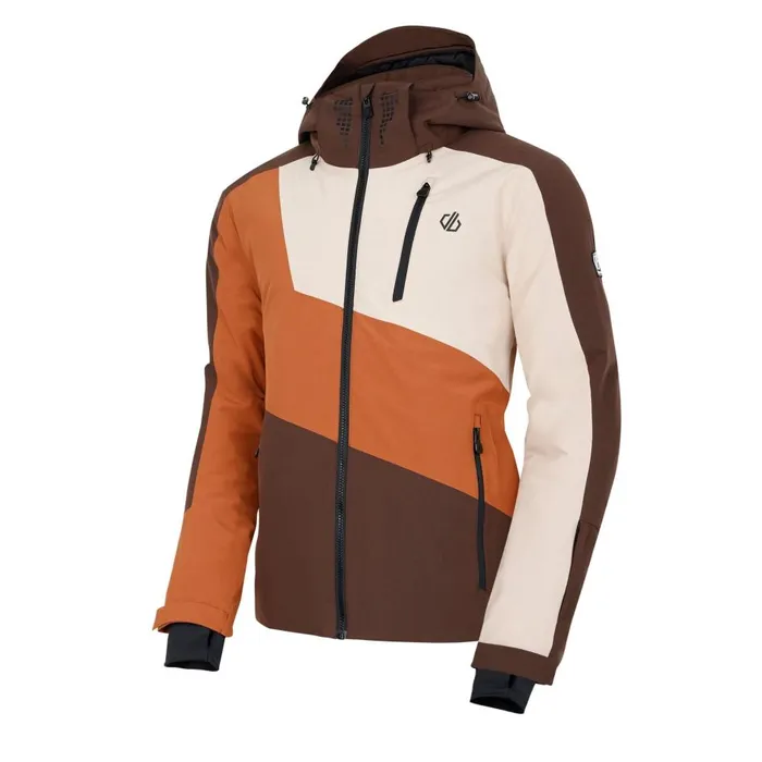 Baseplate II Ski Jacket Mocha Brown Orange Men Dare 2b Ski Jackets