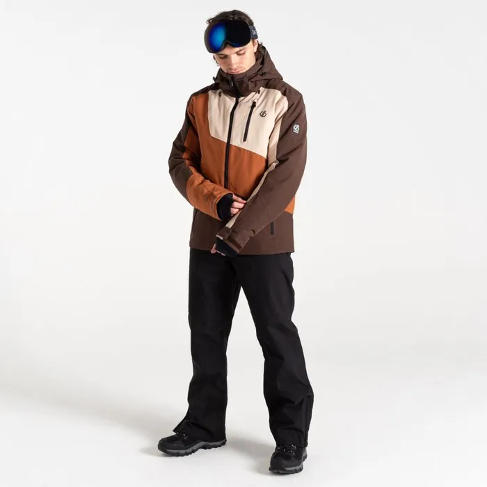 Baseplate II Ski Jacket Mocha Brown Orange Men Dare 2b Ski Jackets
