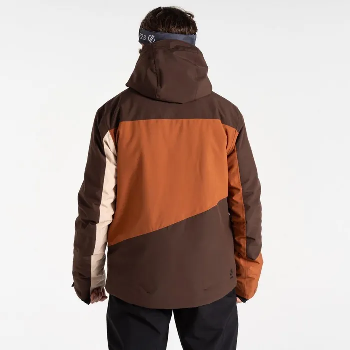 Baseplate II Ski Jacket Mocha Brown Orange Men Dare 2b Ski Jackets