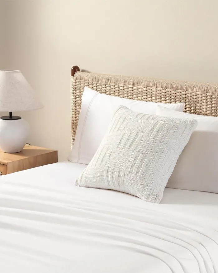 Beach and Home Tommy Bahama Pillows and Shams Chain Basket Decorative Pillow White Sands