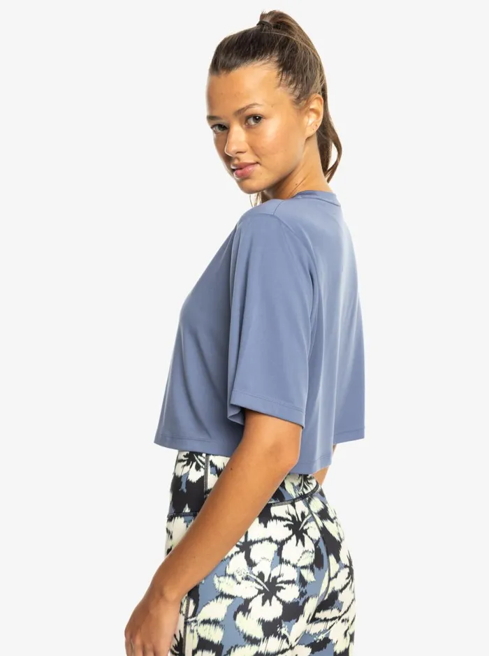 Beach Bound 8211 Short Sleeves Cropped Tshirt Wild Wind Women Roxy TShirts and Tops