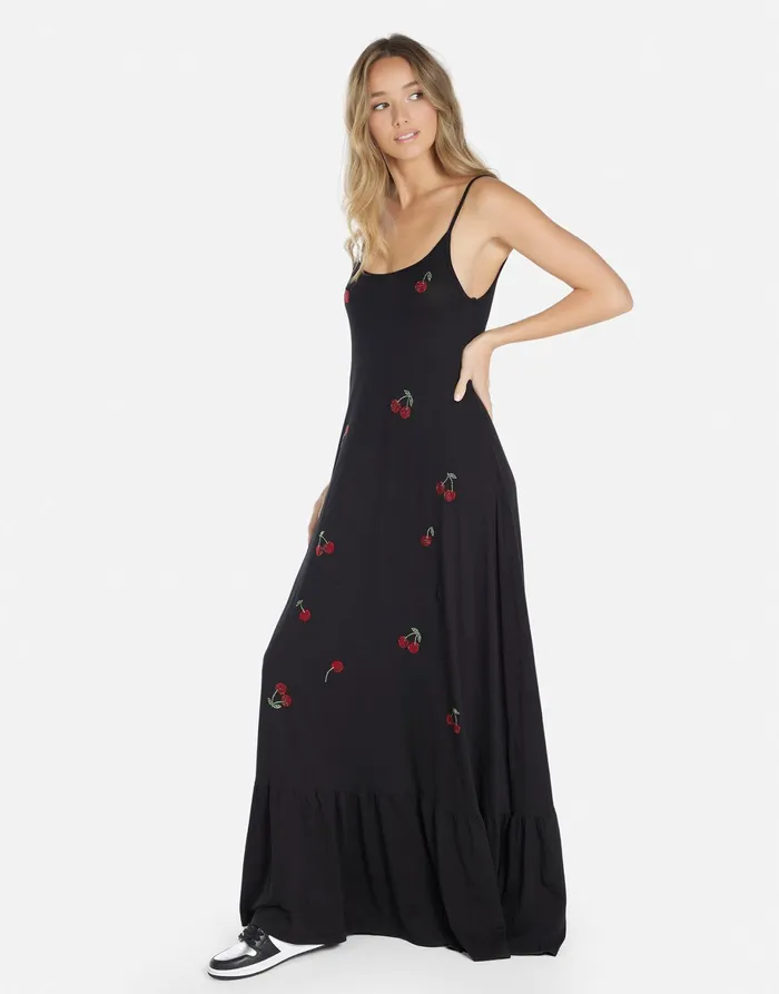 Beatrix Crystal Cherries Black Women039s Lauren Moshi Dresses