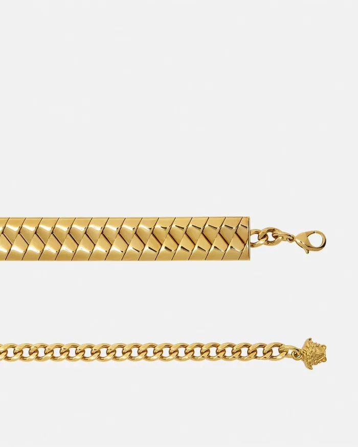Belts WomenMen Versace Bind Chain Belt 12034 Gold