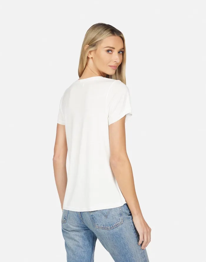 Bernadette Happy Floral Embroidery Milk Women039s Lauren Moshi Short Sleeve