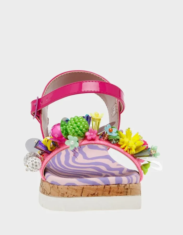 Betsey Johnson Women KIDS039 FRANK PINK MULTI Pink Multi