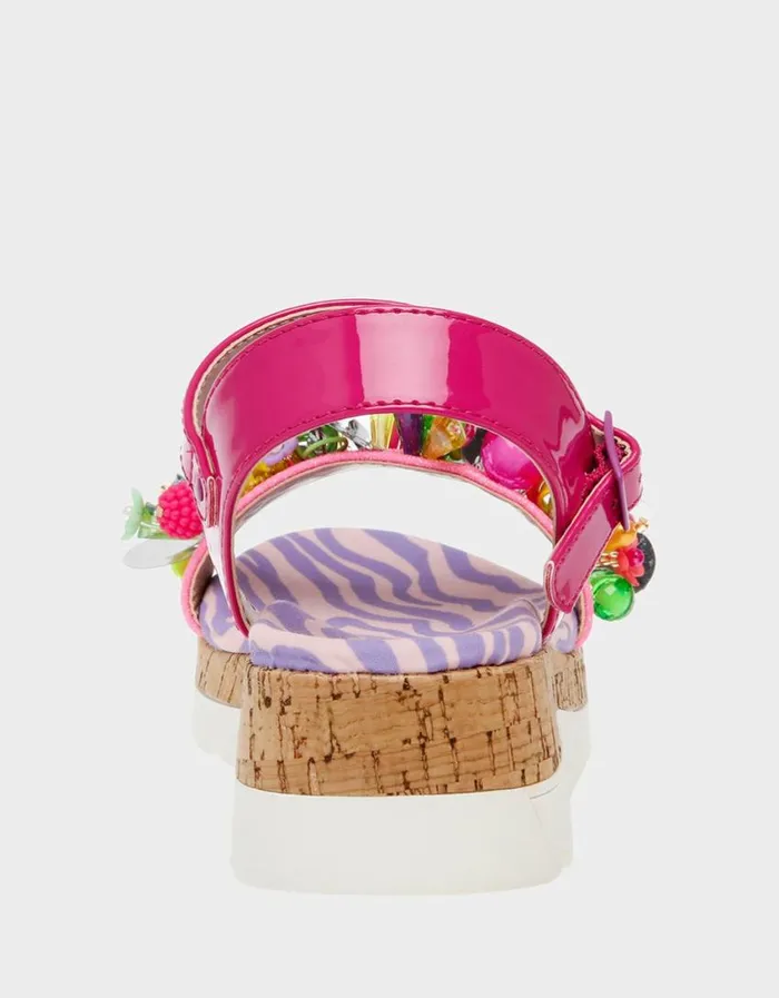 Betsey Johnson Women KIDS039 FRANK PINK MULTI Pink Multi