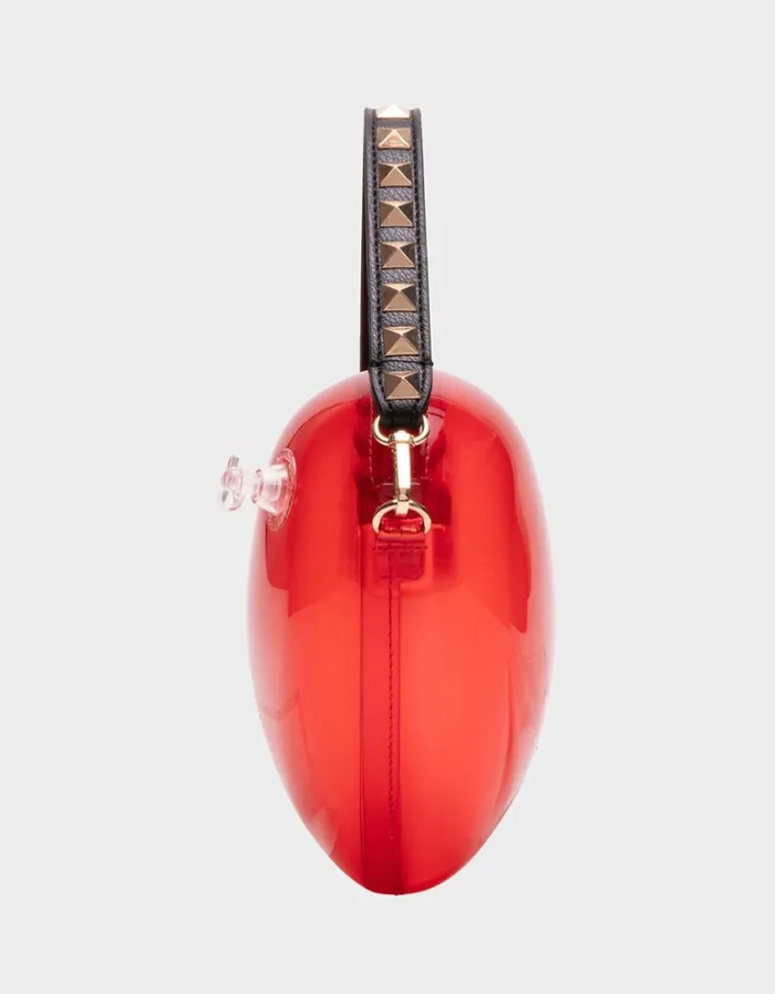 Betsey Johnson Women KITSCH HEART BEAT CROSSBODY RED Red