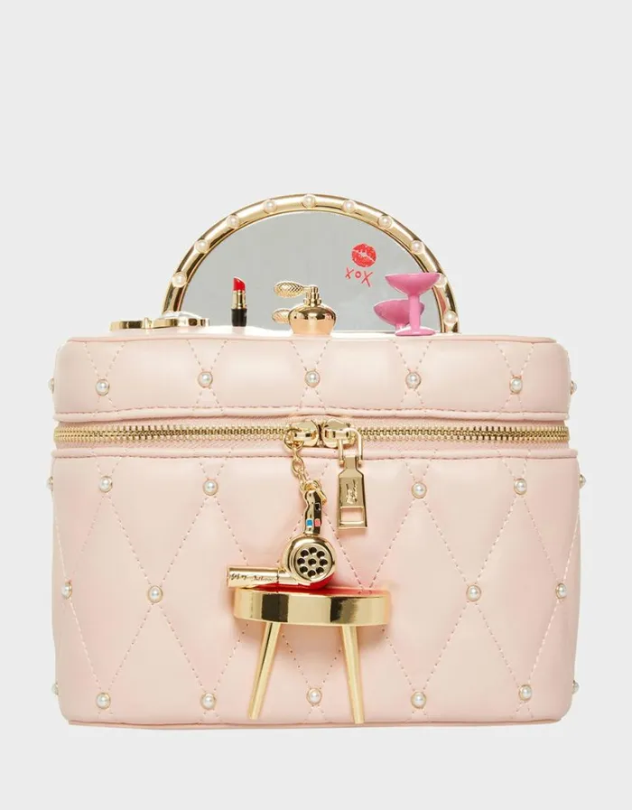 Betsey Johnson Women KITSCH MIRROR MIRROR VANITY CROSSBODY BLUSH