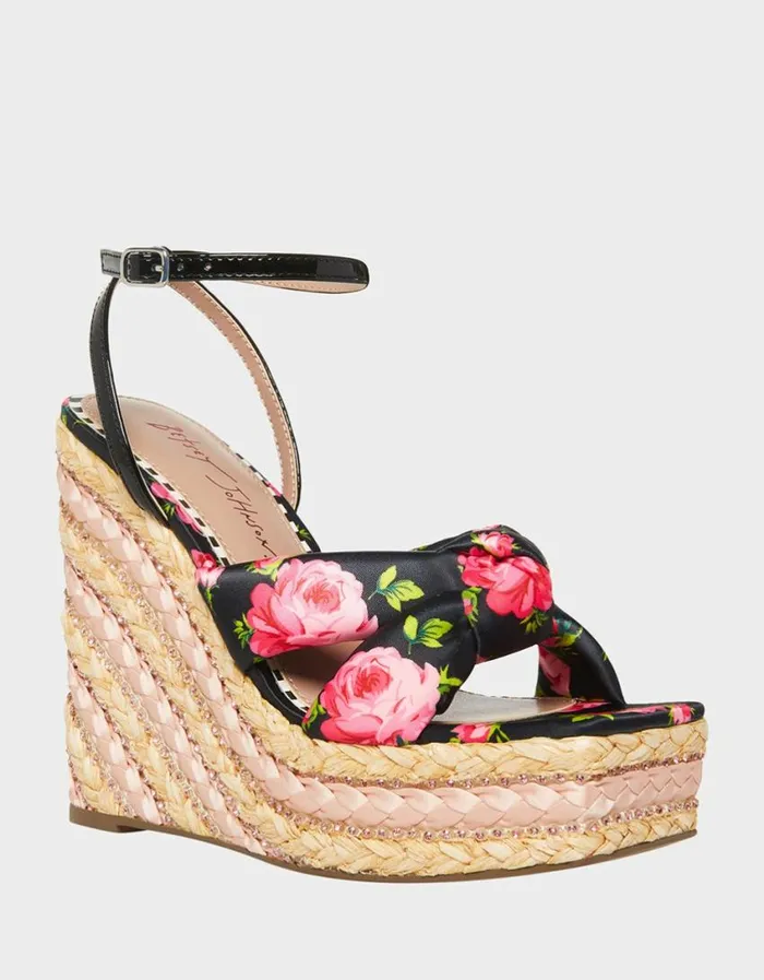 Betsey Johnson Women PANSIE BLACK MULTI Black Multi