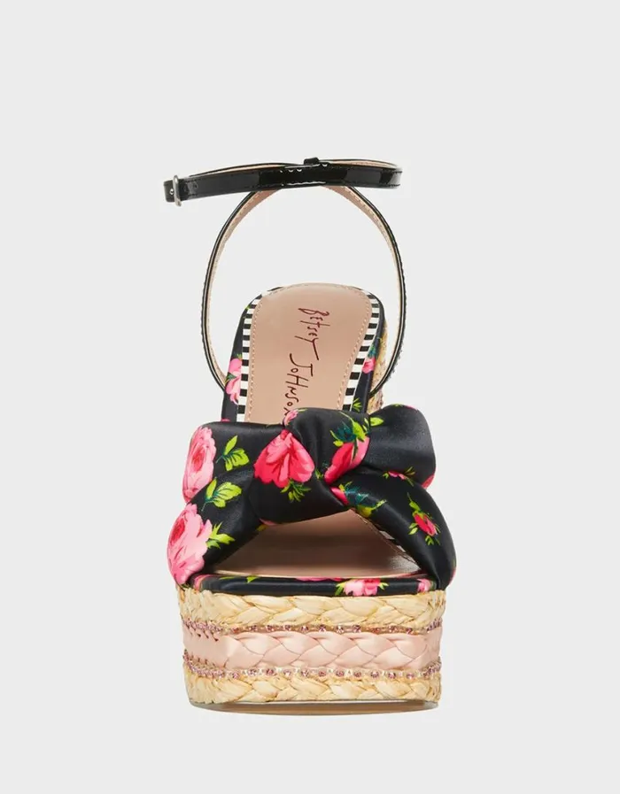 Betsey Johnson Women PANSIE BLACK MULTI Black Multi