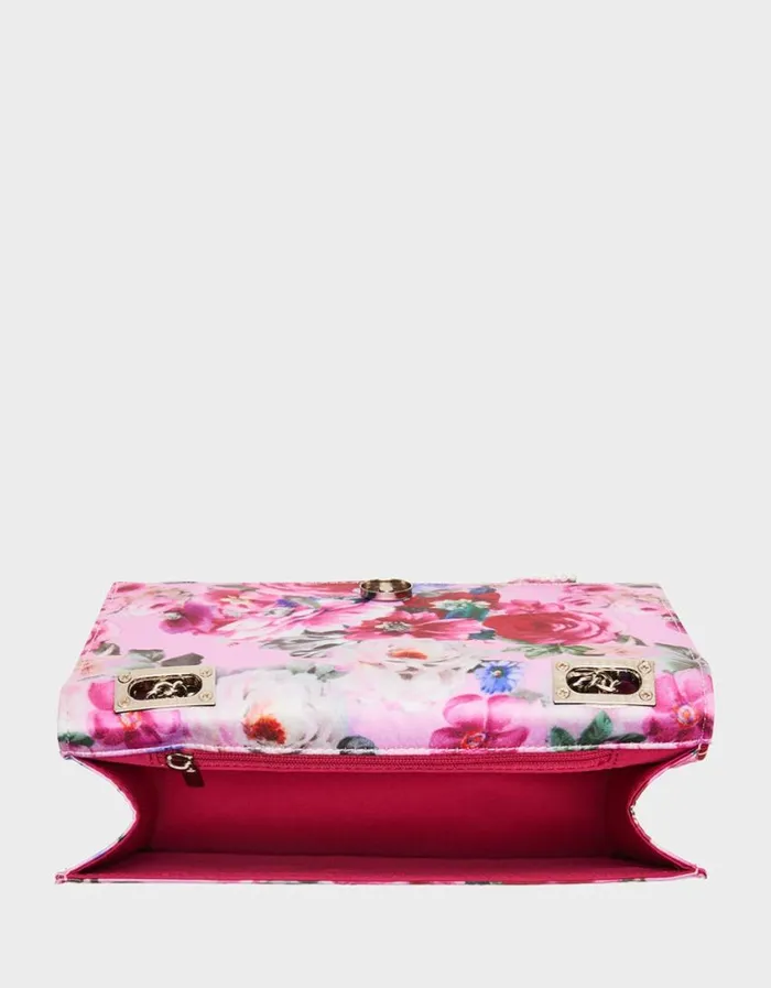 Betsey Johnson Women PEARL TRIMMED BOW BAG PINK Pink