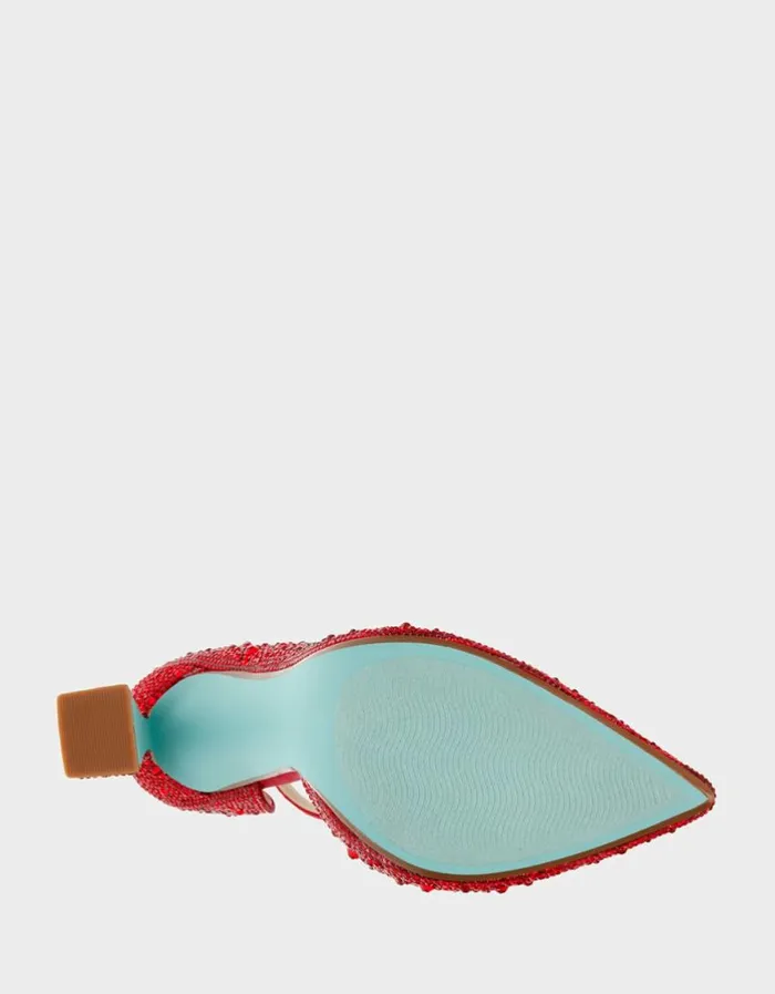 Betsey Johnson Women RAMSY RED Red