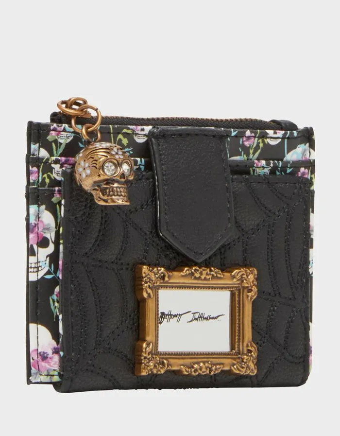 Betsey Johnson Women SPIDER BIFOLD WALLET BLACK Betsey Johnson Women SPIDER BIFOLD WALLET BLACK