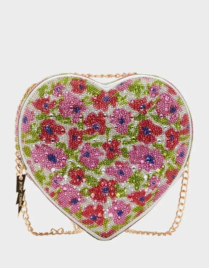 Betsey Johnson Women STONE HEART CONVERTIBLE BAG CREAM Cream
