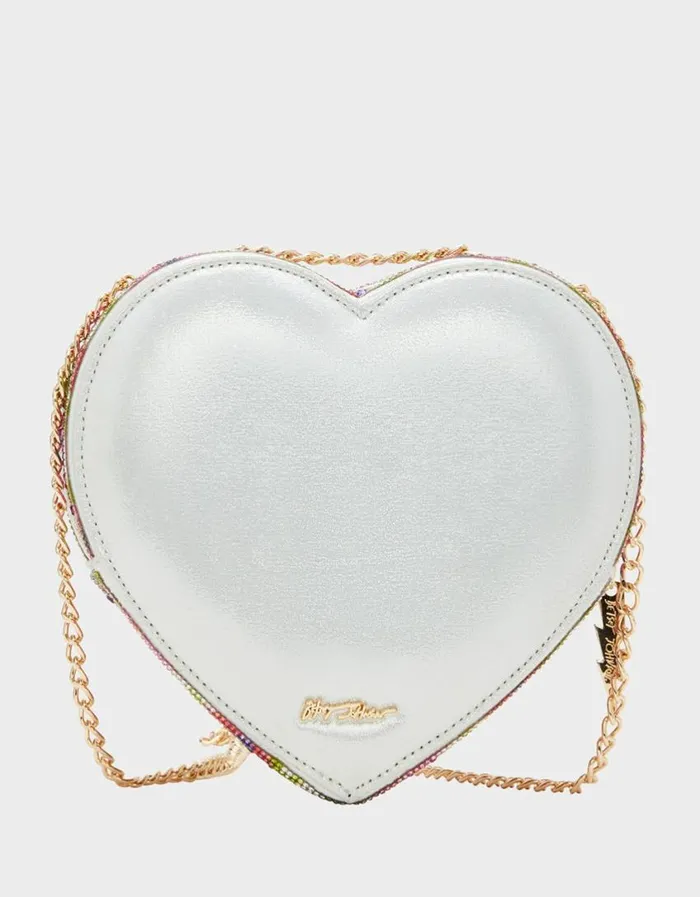Betsey Johnson Women STONE HEART CONVERTIBLE BAG CREAM Cream Betsey Johnson Women STONE HEART CONVERTIBLE BAG CREAM Cream