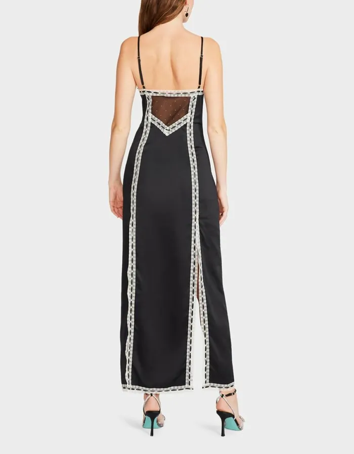 Betsey Johnson Women VIOLA SLIP DRESS BLACK Black