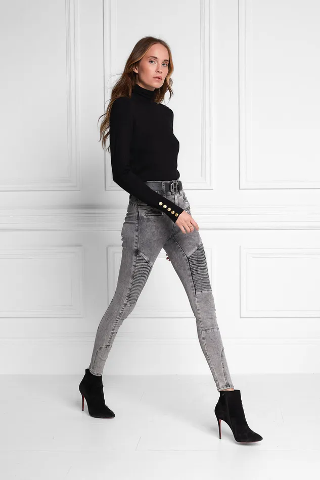Biker Jean Ash Grey Women Holland Cooper Jeans Biker Jean Ash Grey Women Holland Cooper Jeans