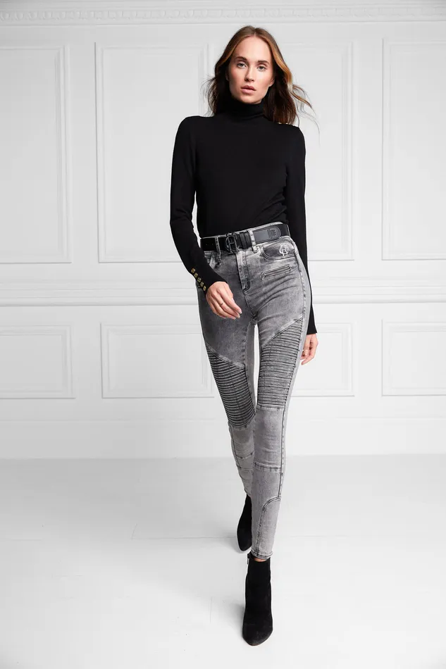 Biker Jean Ash Grey Women Holland Cooper Jeans Biker Jean Ash Grey Women Holland Cooper Jeans
