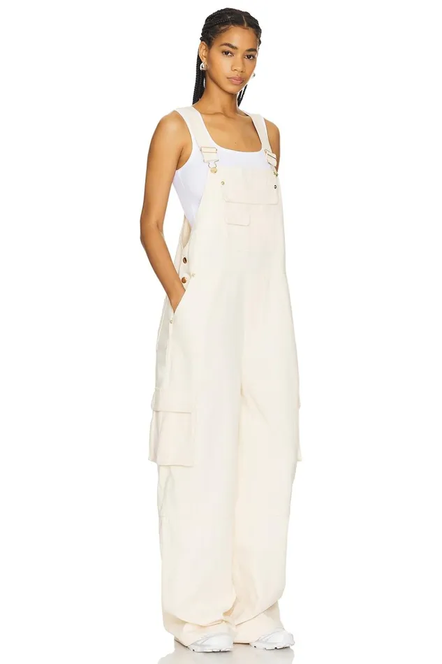Birdie Overalls Jumpsuit Ivory Women Lovers Friends Jumpsuits
