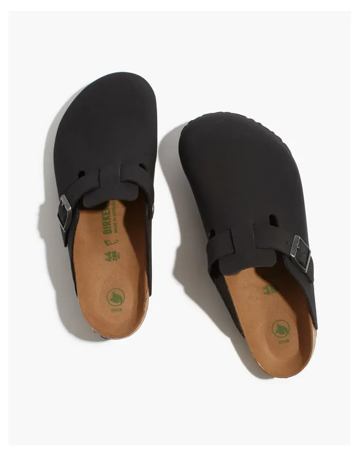 Birkenstock Vegan Leather Birkibuc Boston Clogs Black Men Madewell Sandals Birkenstock Vegan Leather Birkibuc Boston Clogs Black Men Madewell Sandals