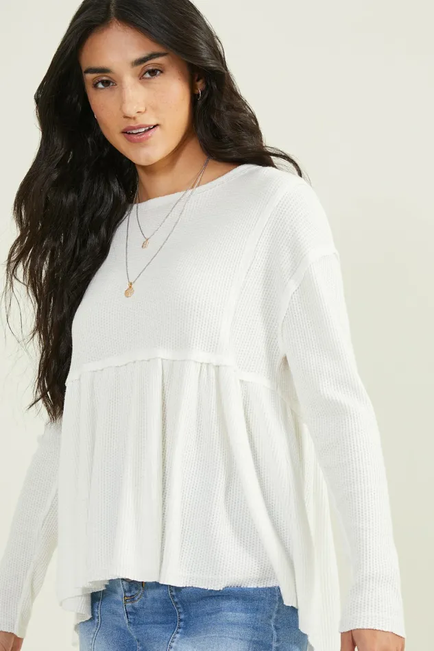 Blouses Altar8217d State Women Mira Thermal Babydoll Top