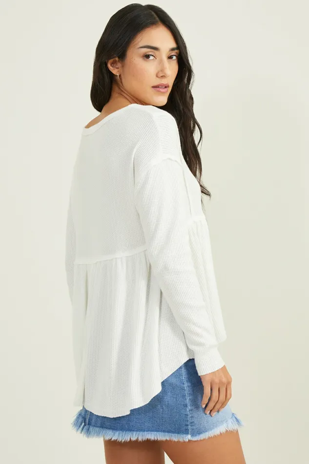 Blouses Altar8217d State Women Mira Thermal Babydoll Top