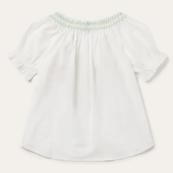 Blouses Women Stetson Cotton Voile Peasant Blouse White