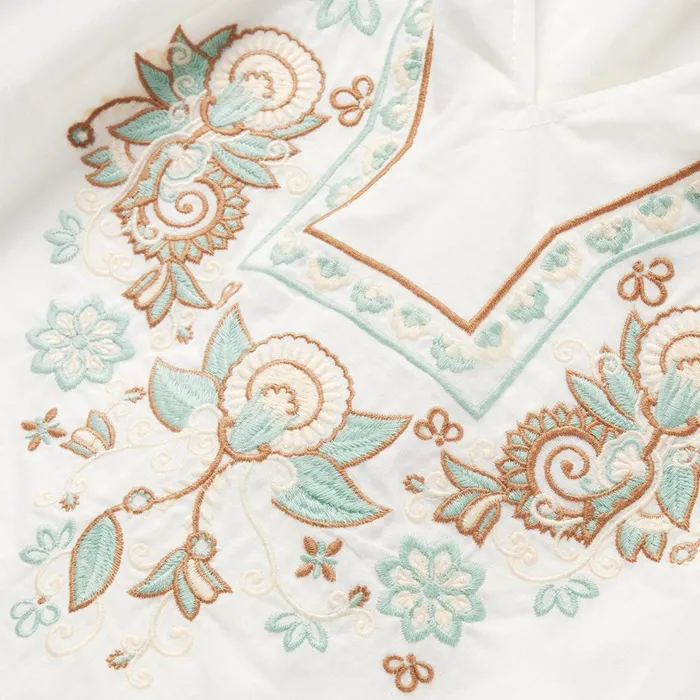 Blouses Women Stetson Cotton Voile Peasant Blouse White