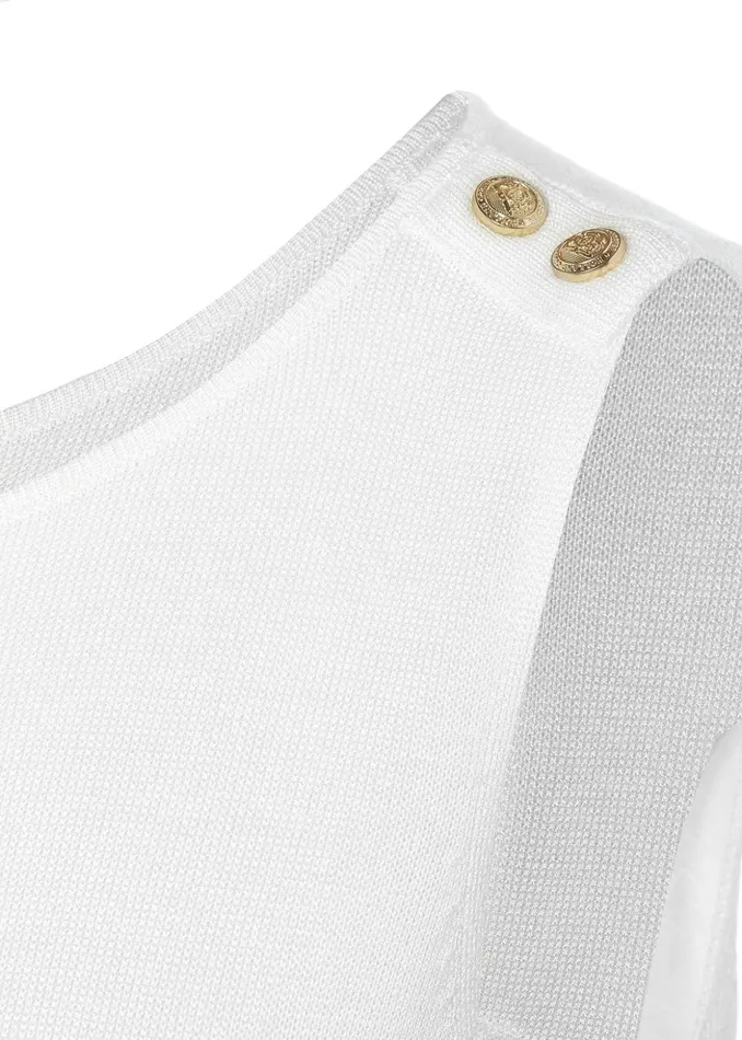 Boat Neck Vest Oyster Women Holland Cooper Knitwear Boat Neck Vest Oyster Women Holland Cooper Knitwear