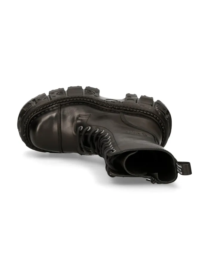 Boot Black Imperfect With Laces MMili211S15 Boots New Rock WomenMen