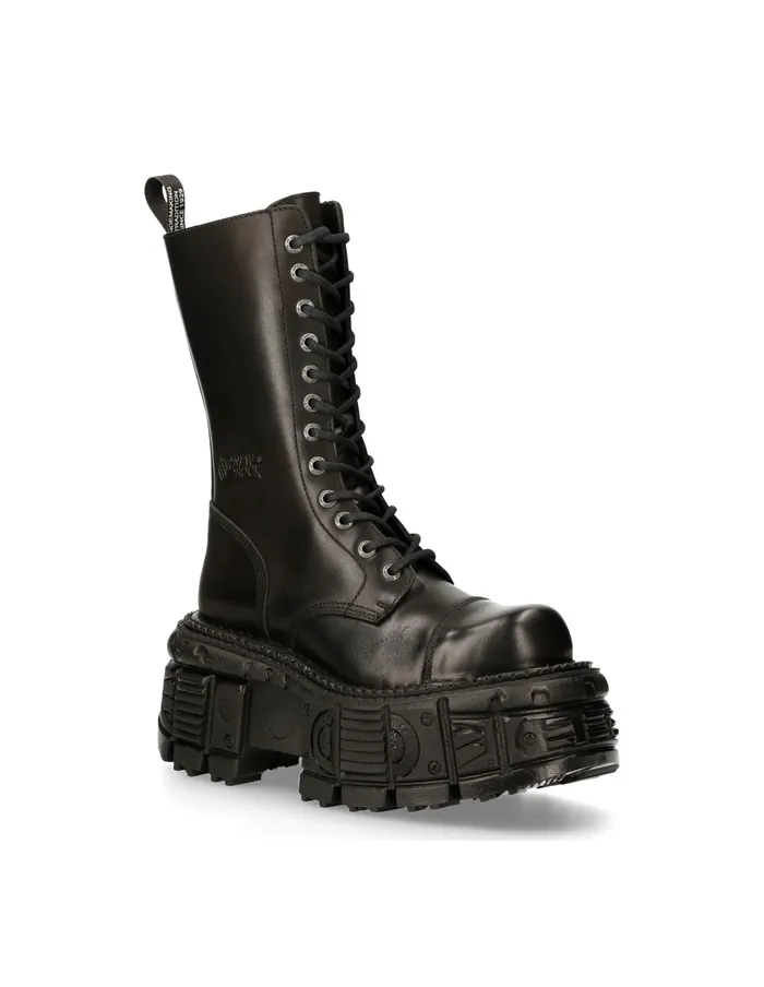 Boot Black Imperfect With Laces MMili211S15 Boots New Rock WomenMen