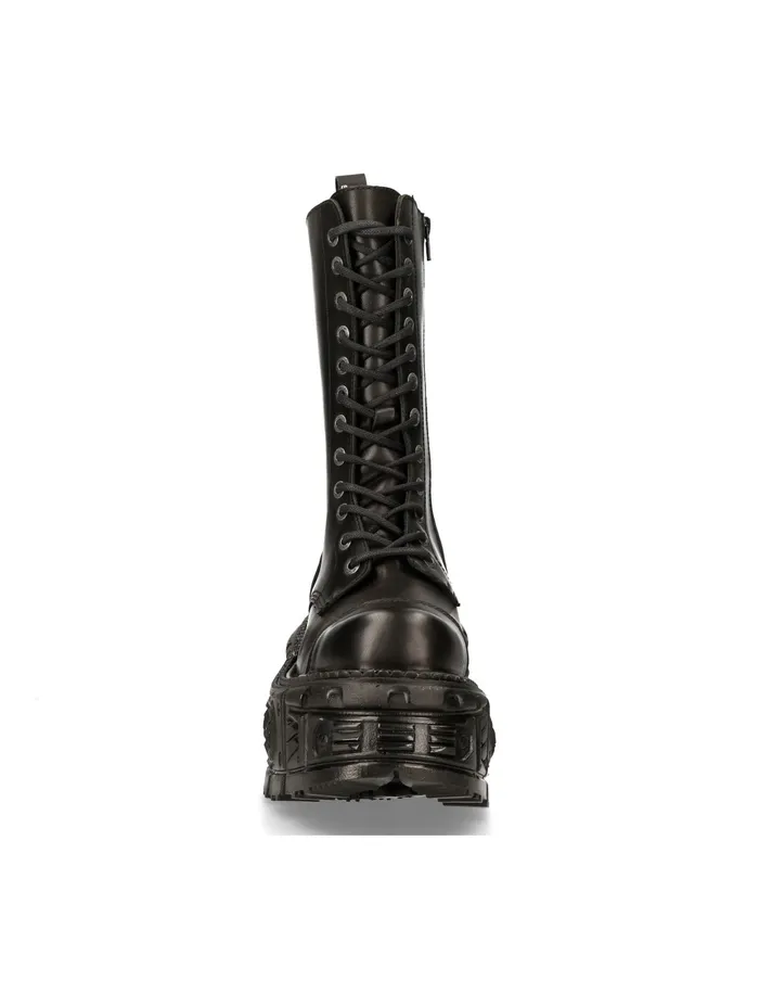 Boot Black Imperfect With Laces MMili211S15 Boots New Rock WomenMen