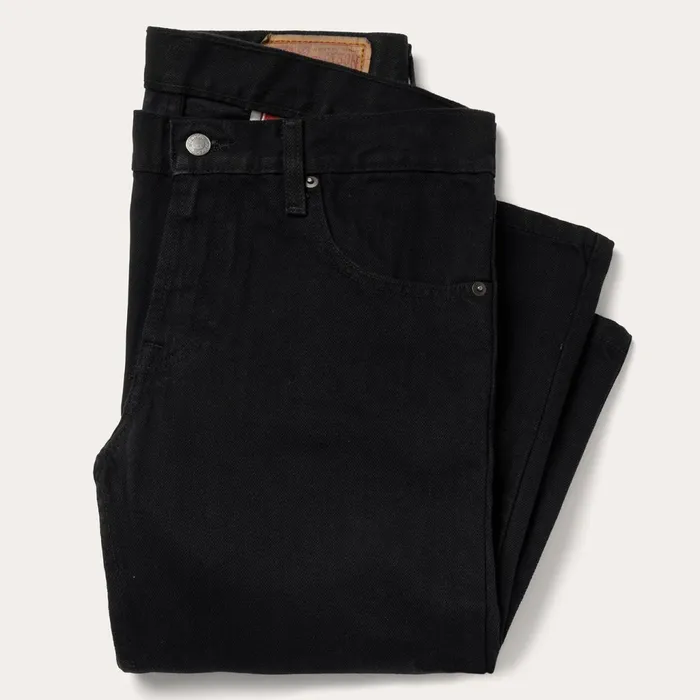 Boot Cut Men Stetson 1120 Slim Fit Standard Straight Leg Jean Black