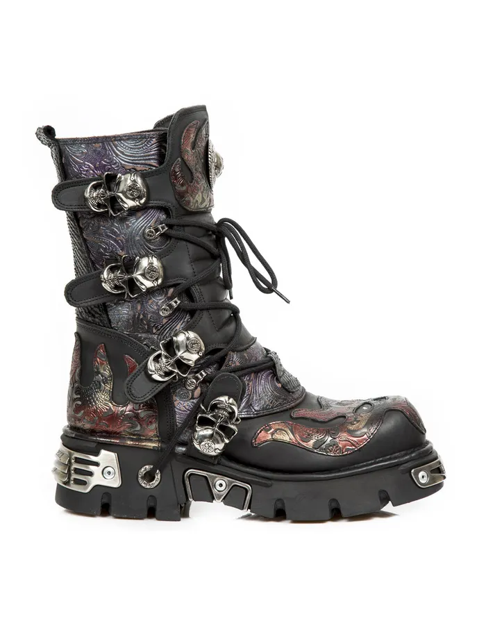 Boot Metallic M373Cz83 Boots New Rock WomenMen