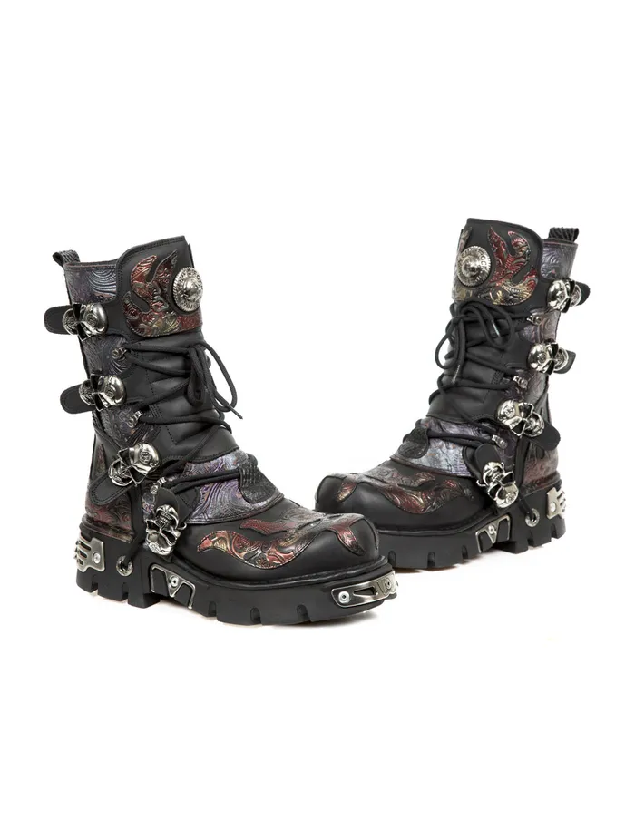Boot Metallic M373Cz83 Boots New Rock WomenMen