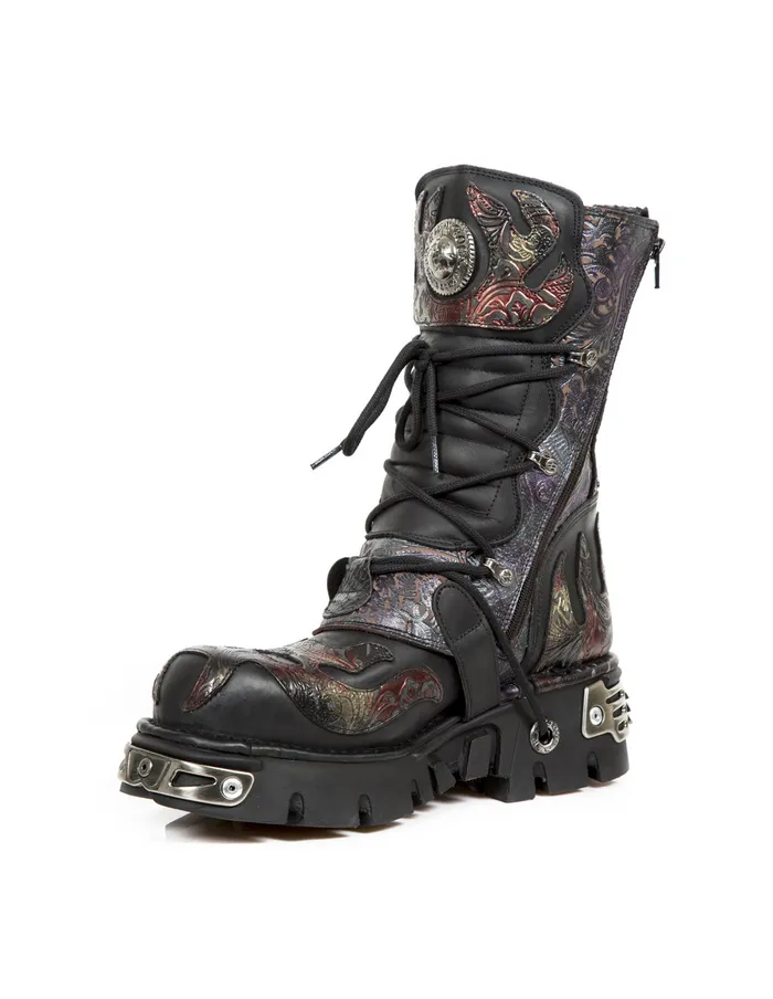Boot Metallic M373Cz83 Boots New Rock WomenMen