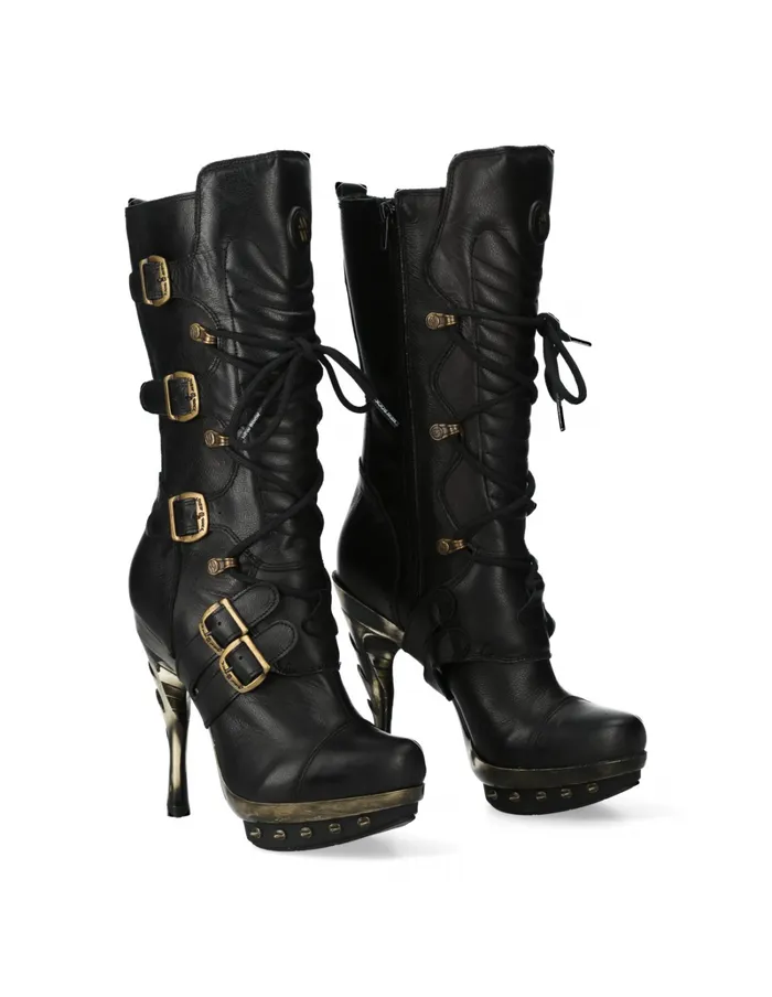 Boot Punk MPunk001C6 Heels New Rock WomenMen