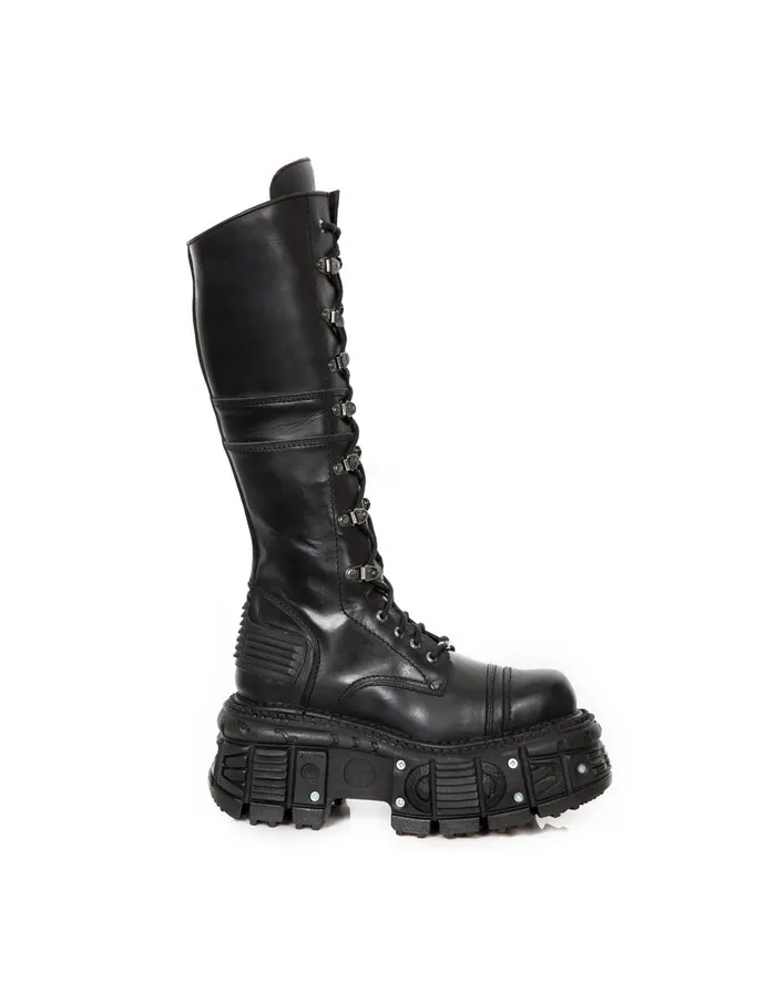 Boots New Rock WomenMen High Boot Imperfect With Laces MTank004C5