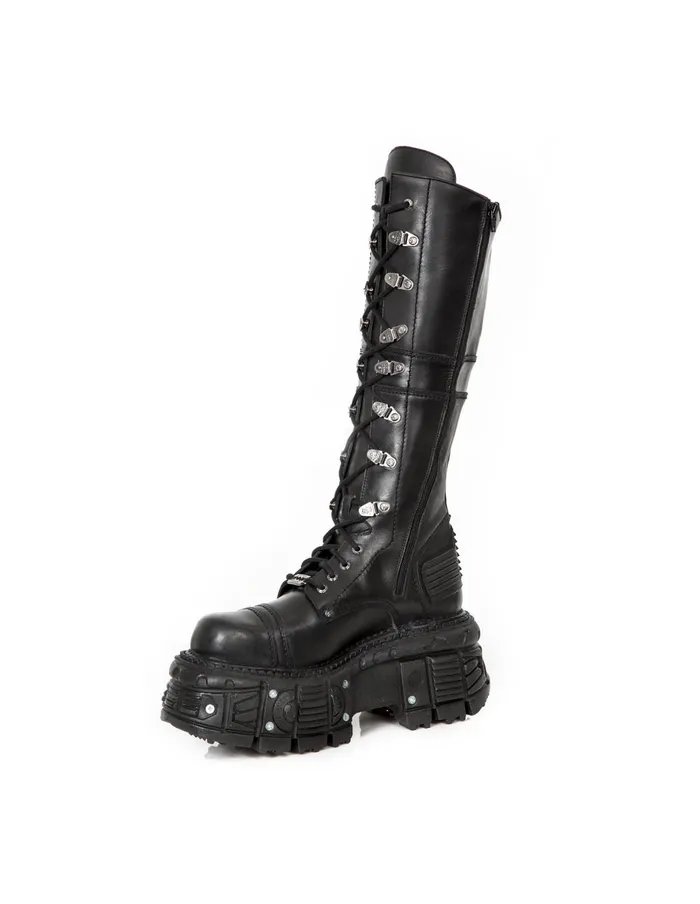 Boots New Rock WomenMen High Boot Imperfect With Laces MTank004C5